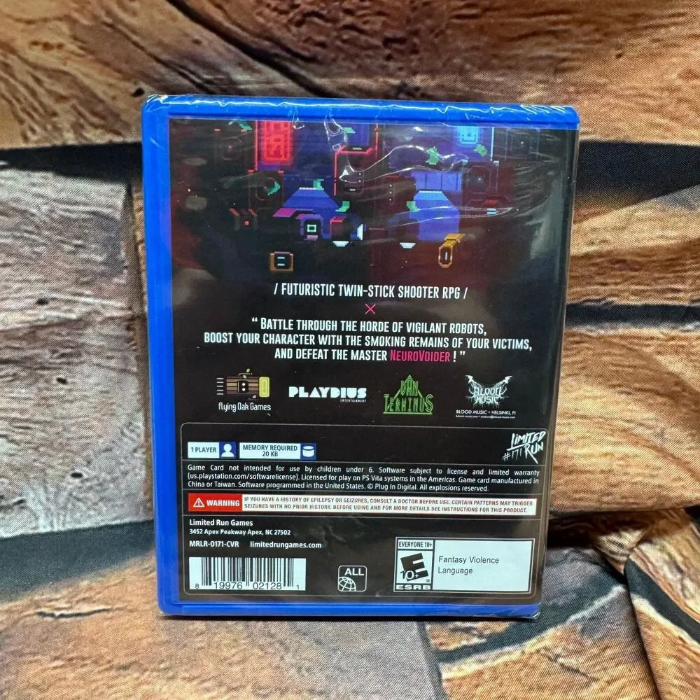 NeuroVoider Limited Edition PSVITA Video Game Twin-Stick Shooter RPG